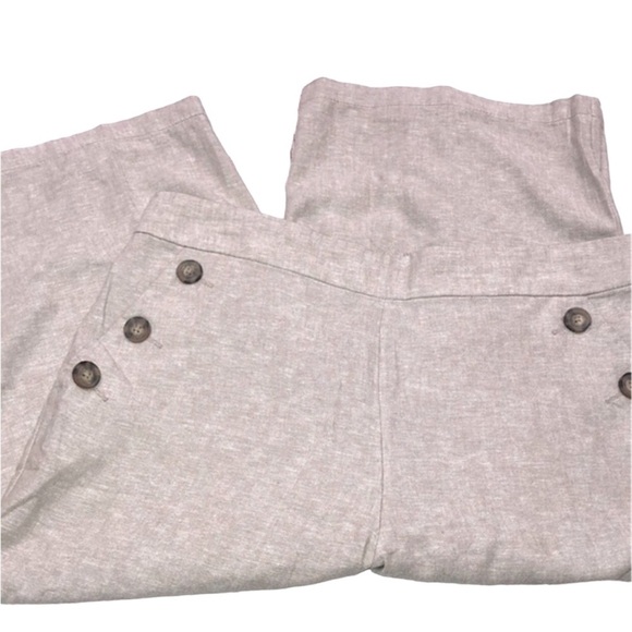 Lane Bryant linen blend tan pants size 14 - Picture 1 of 6